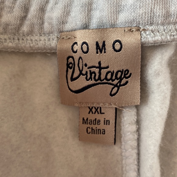 Como Vintage Light gray Sweatpants. Size XXL NWT - Picture 6 of 9